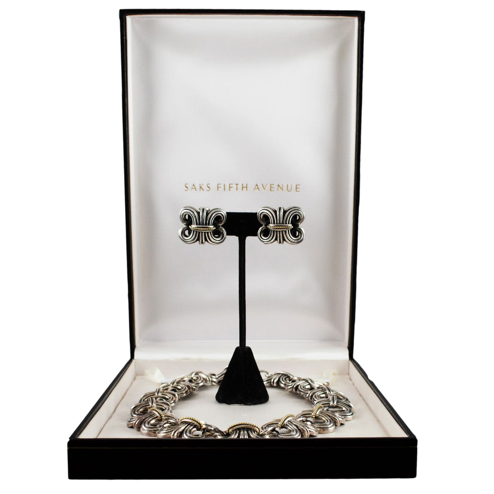 Silver Necklace & Earrings (1 of 4)