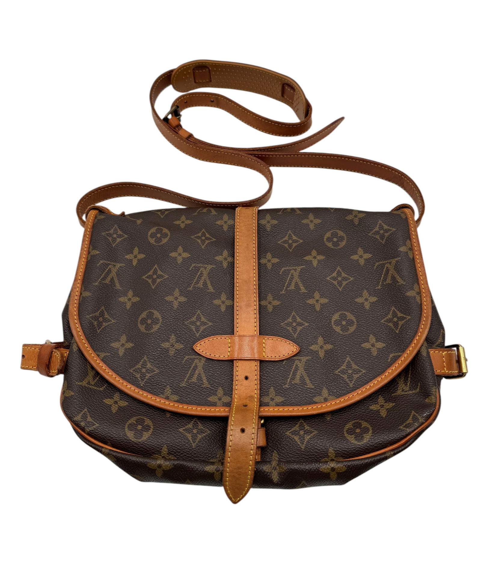 Louis Vuitton Saumur 25 in Monogram Canvas (1 of 6)