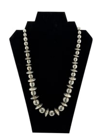 Navajo Sterling Silver Pearl Necklace