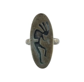 Native American Sterling Kokopelli Ring