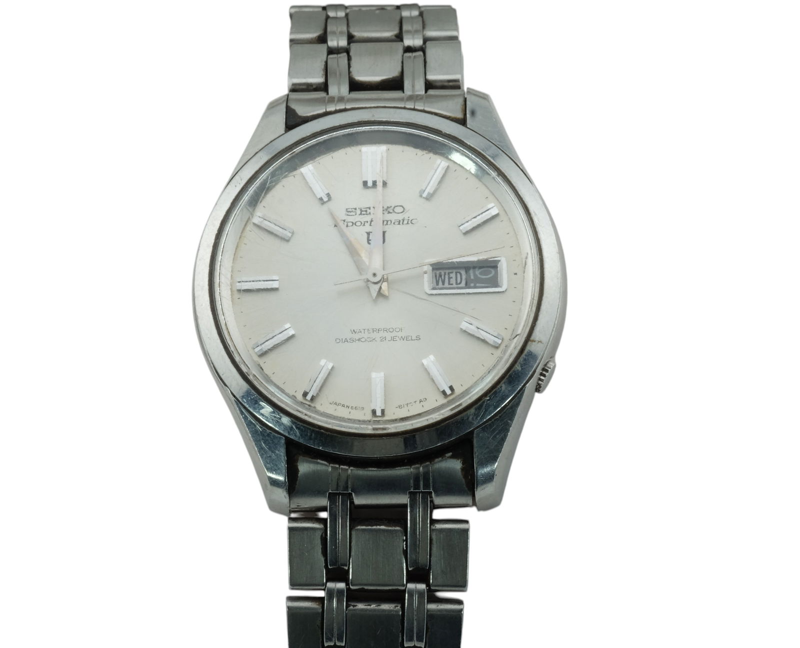 Seiko Sportsmatic 5 Dolphin 1966 Model 6619-8110 Automatic with Box: Seiko Sportsmatic 5 Dolphin 1966 Model 6619-8110 Automatic with Box. T/S