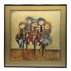 Graciela Rodo Boulanger, French, Lithograph "Tour De France"