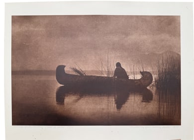 Jean Anthony DuLac Native American Print of Edward S. Curtis "Kutenai Duck Hunter"