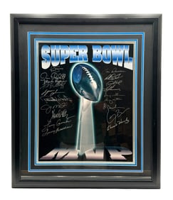 Super Bowl MVPs Signed Lithograph Including Joe Montana with COA
