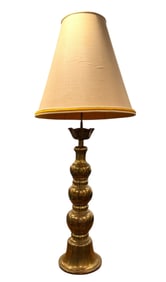 Mid Century Monumental Stiffel Style Brass Table Lamp