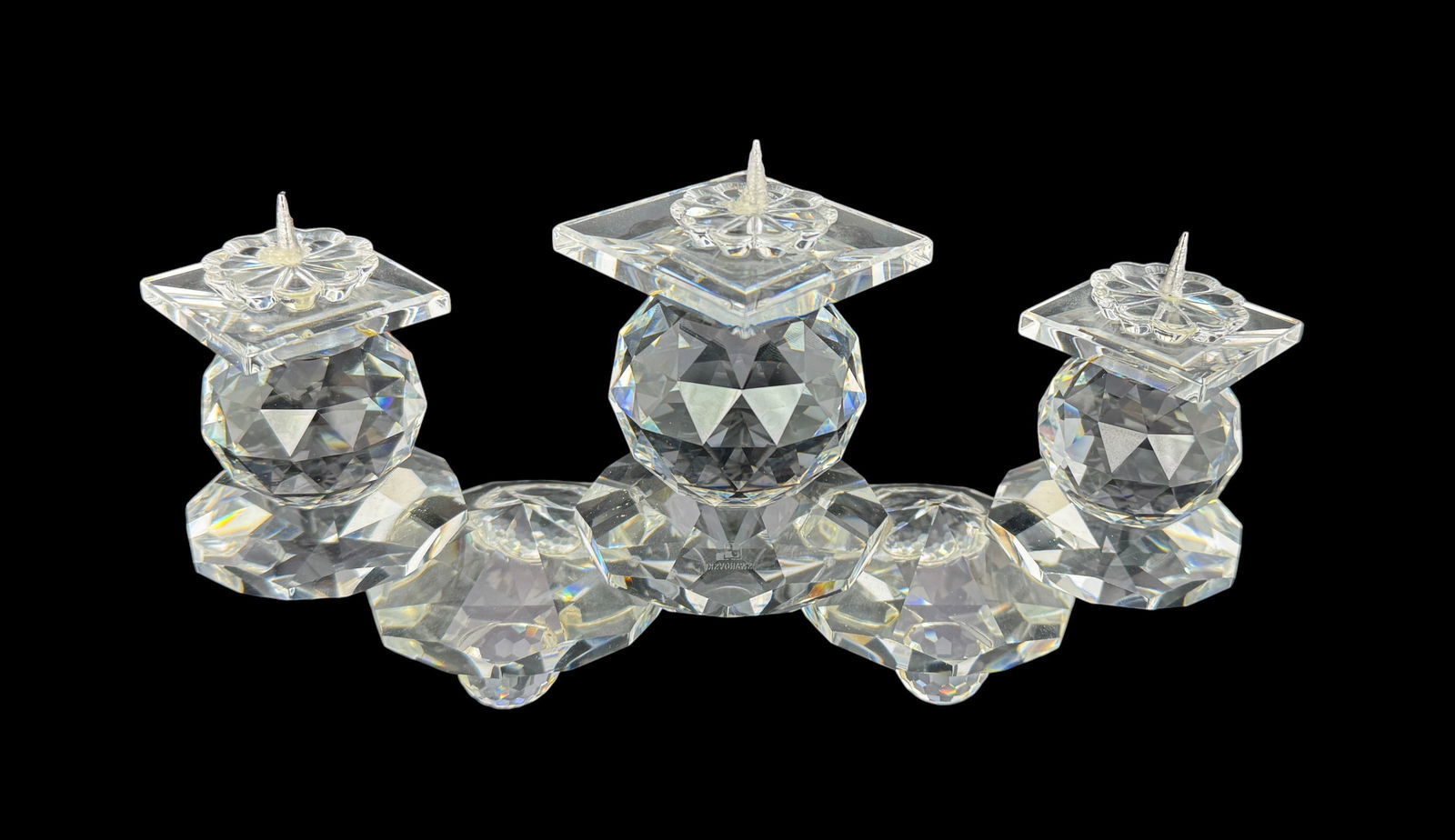 Swarovski Crystal Three Candle Holder (1 of 4)