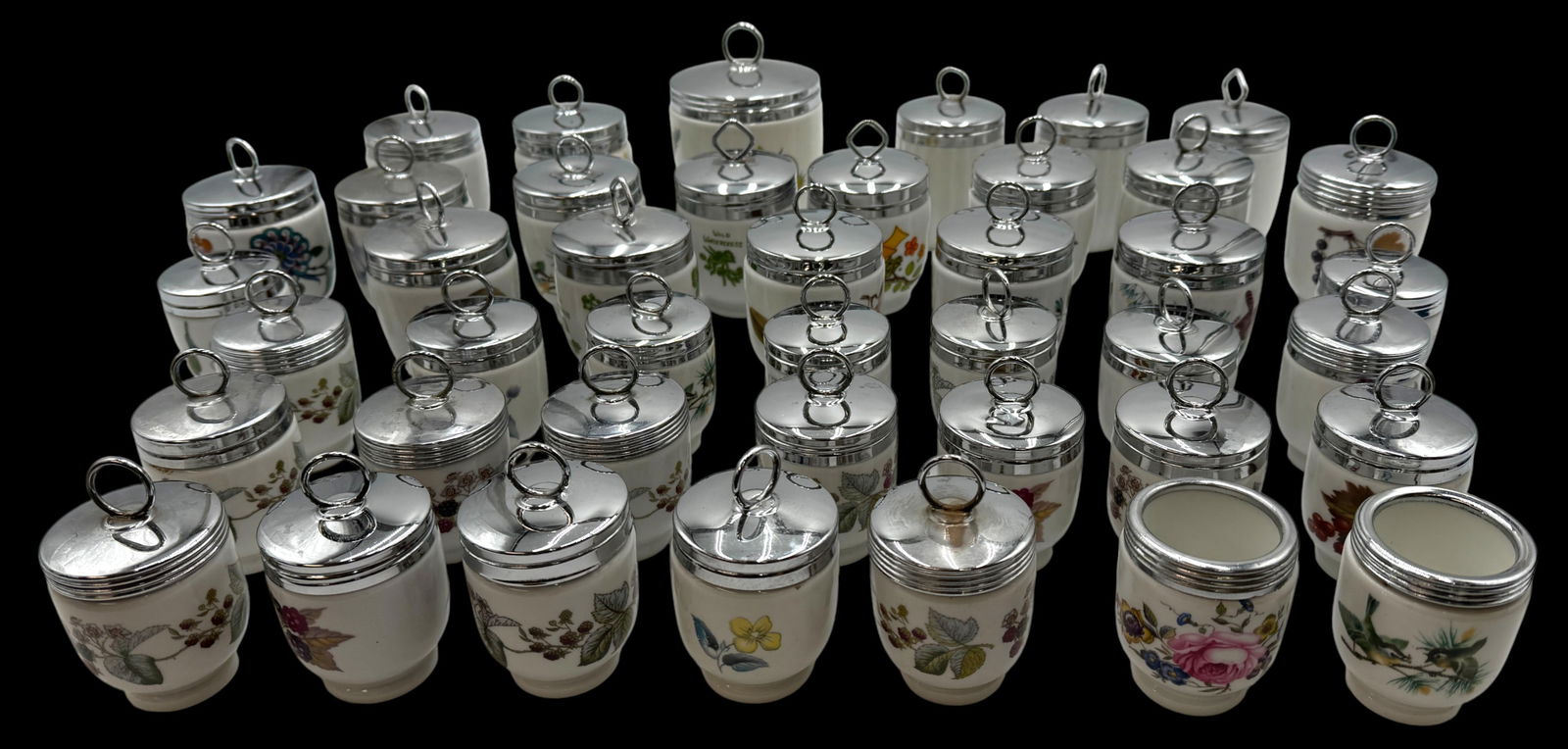 Collection of Royal Worcester Egg Coddlers (1 of 3)
