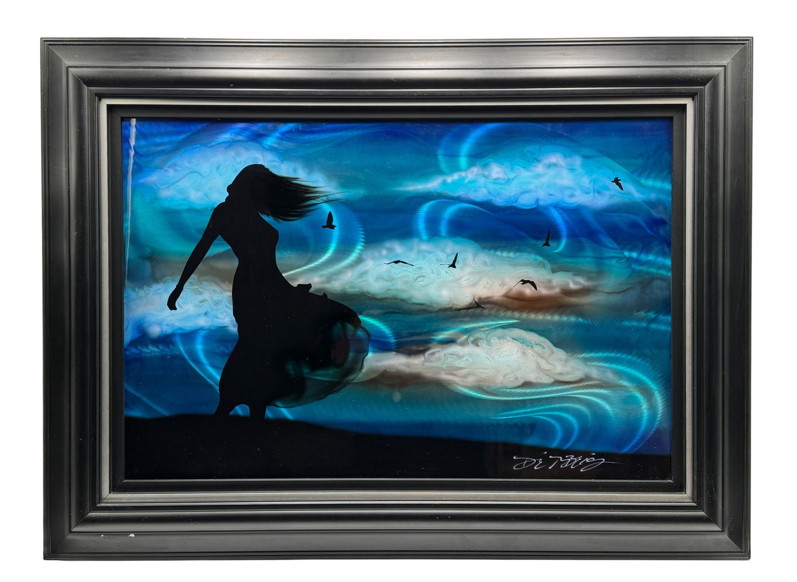 Chris Derubeis "Cool Breeze" Painting on Metal (1 of 2)