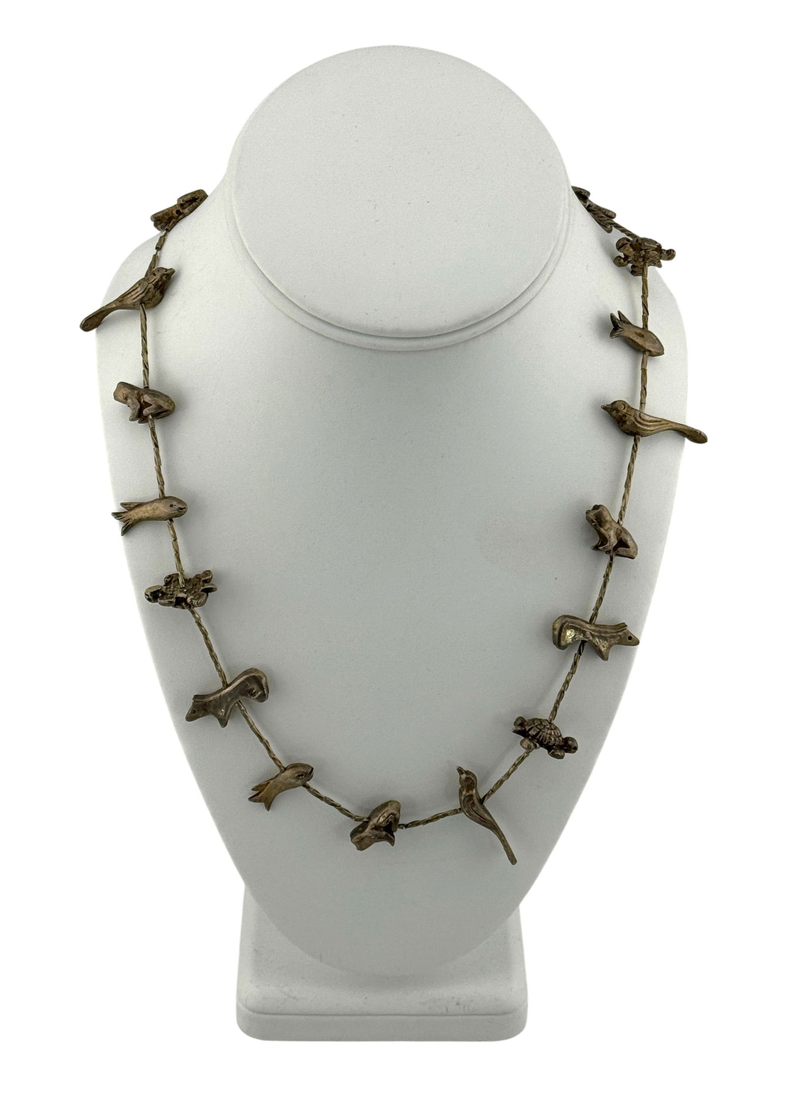 Native American Sterling Silver Fetish Animal Necklace (1 of 3)