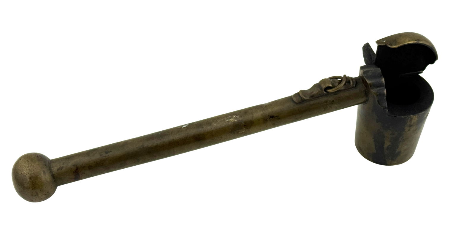 Japanese Bronze Yatate Calligraphy Ink Container (1 of 2)