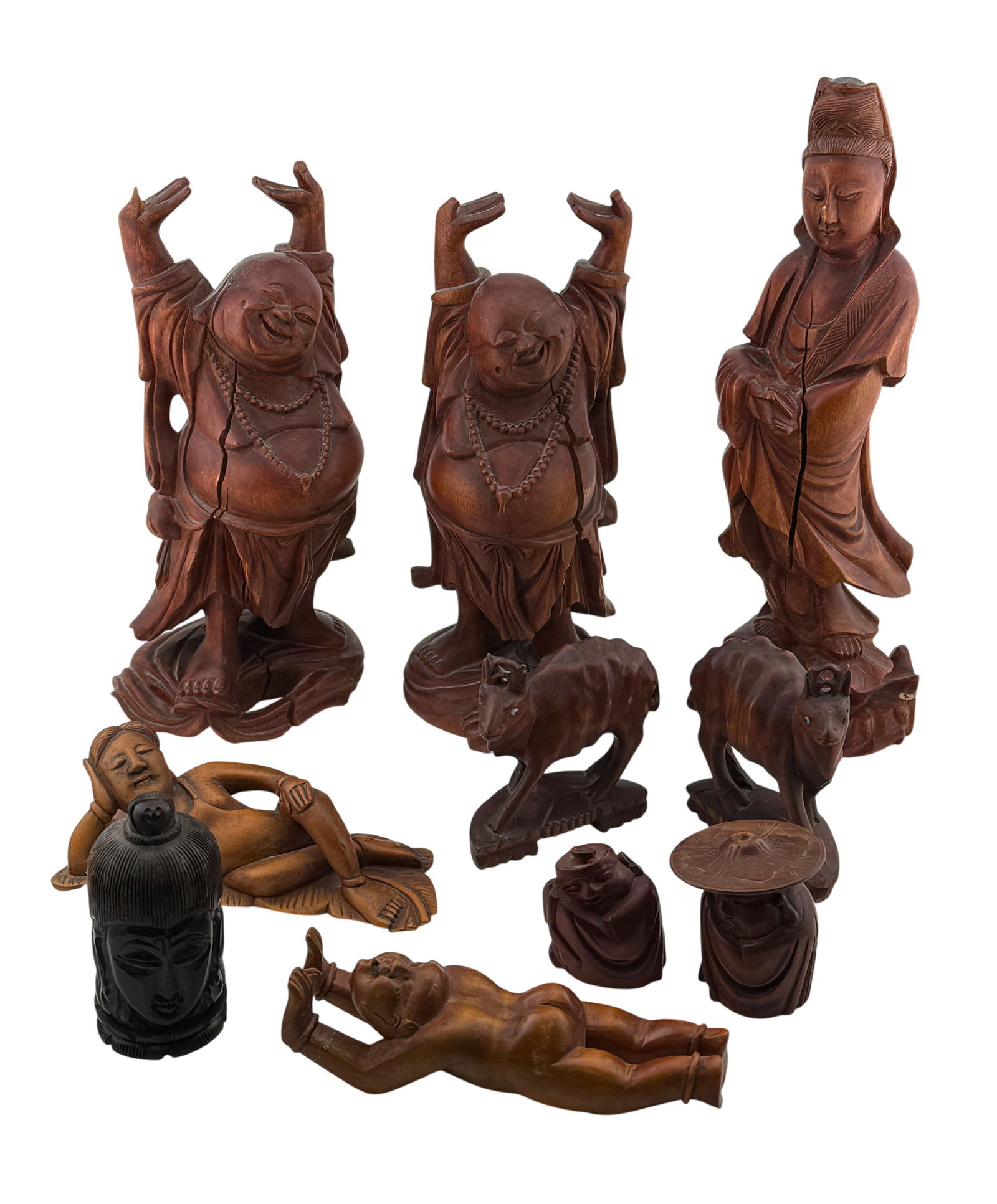 Collection of Asian Wood Carvings (1 of 1)