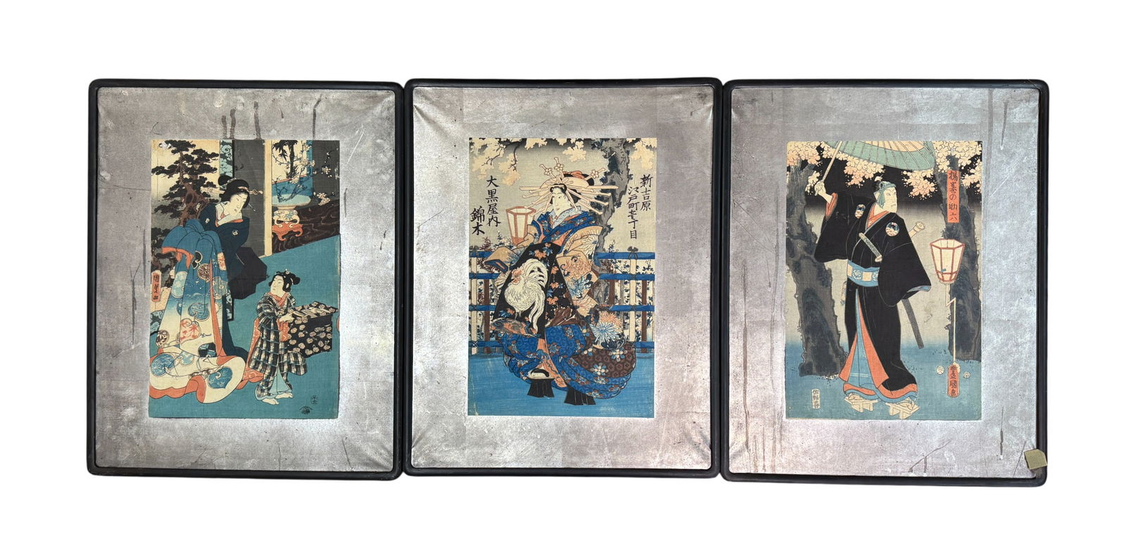 Lot of 3 Japanese Edo Period Woodblock Prints (1 of 4)