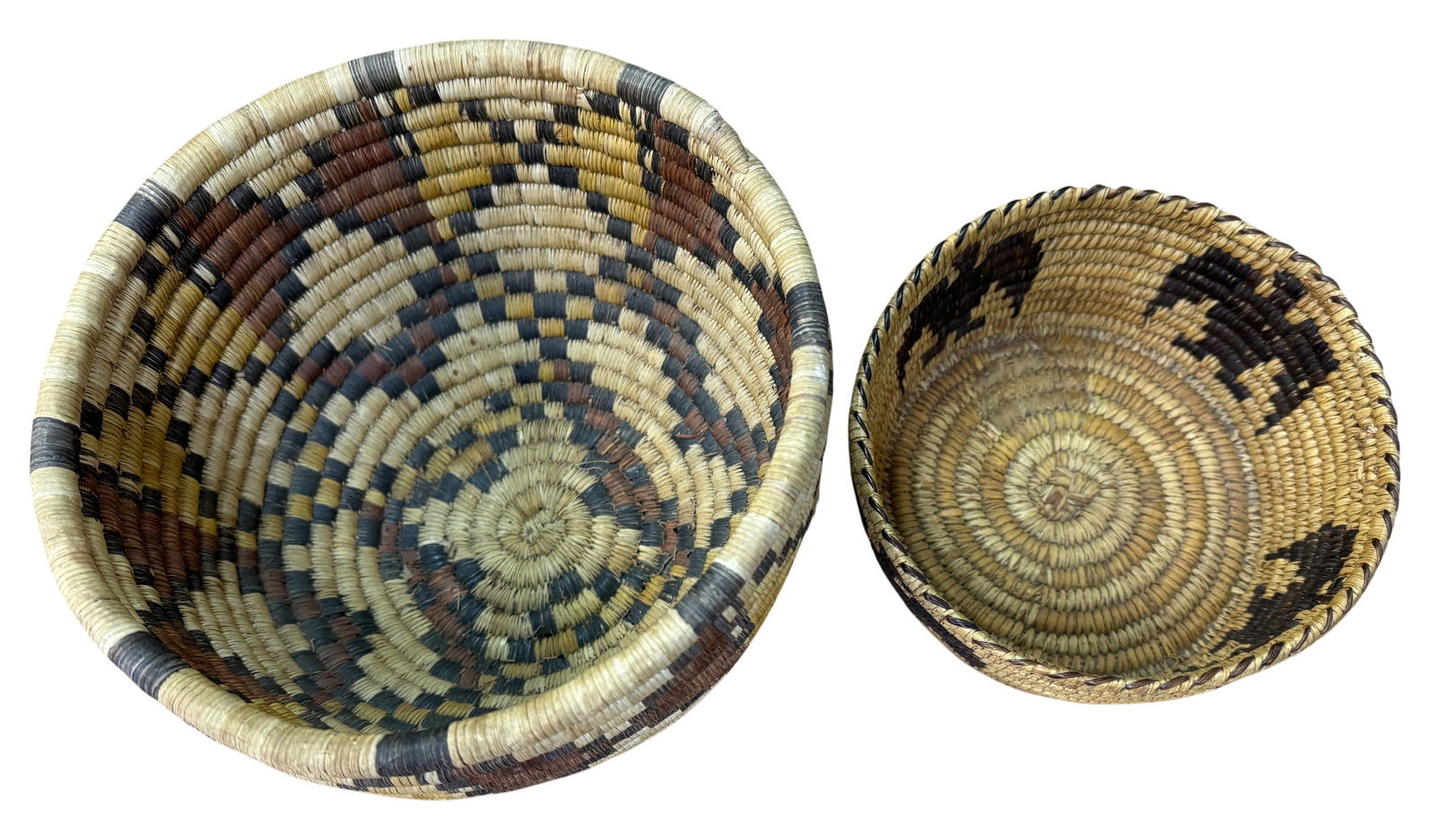 Two Native American Hopi Papago Baskets - 2