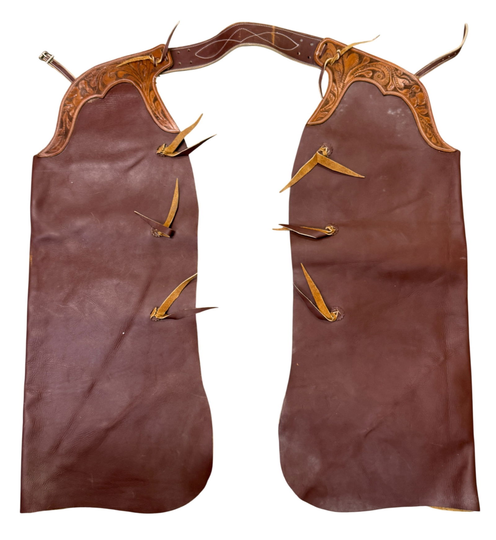 Leather Cowboy Chaps (1 of 3)