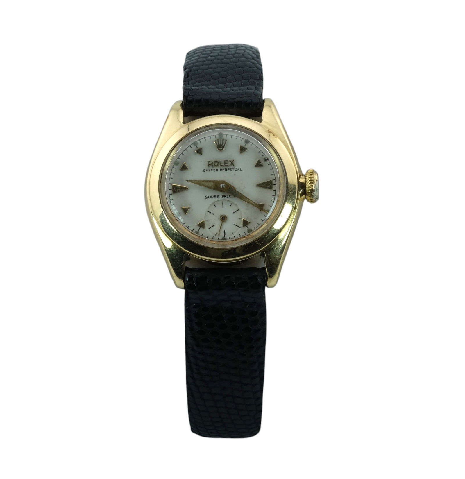 1960's Rolex Oyster Perpetual 5002 Ladies 14K Yeloow Gold Bubble Back (1 of 7)
