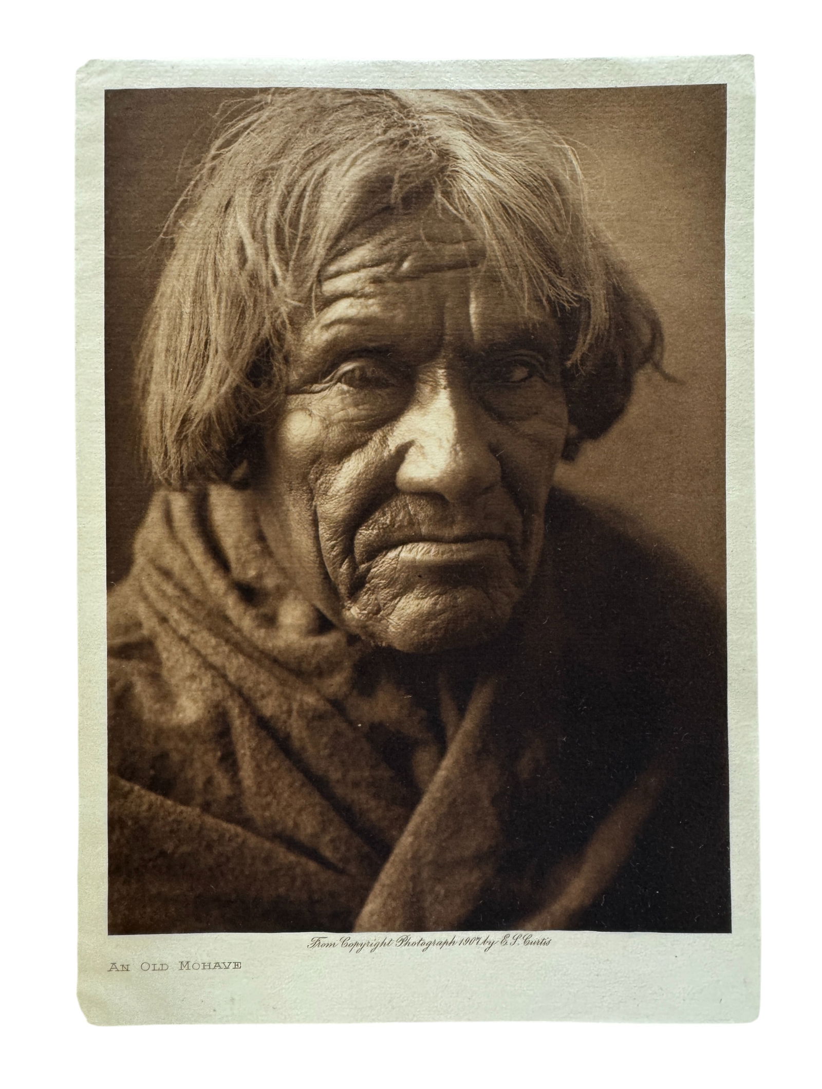 Edward S. Curtis (1868-1952) An Old Mohave 1907 Photogravure (1 of 3)