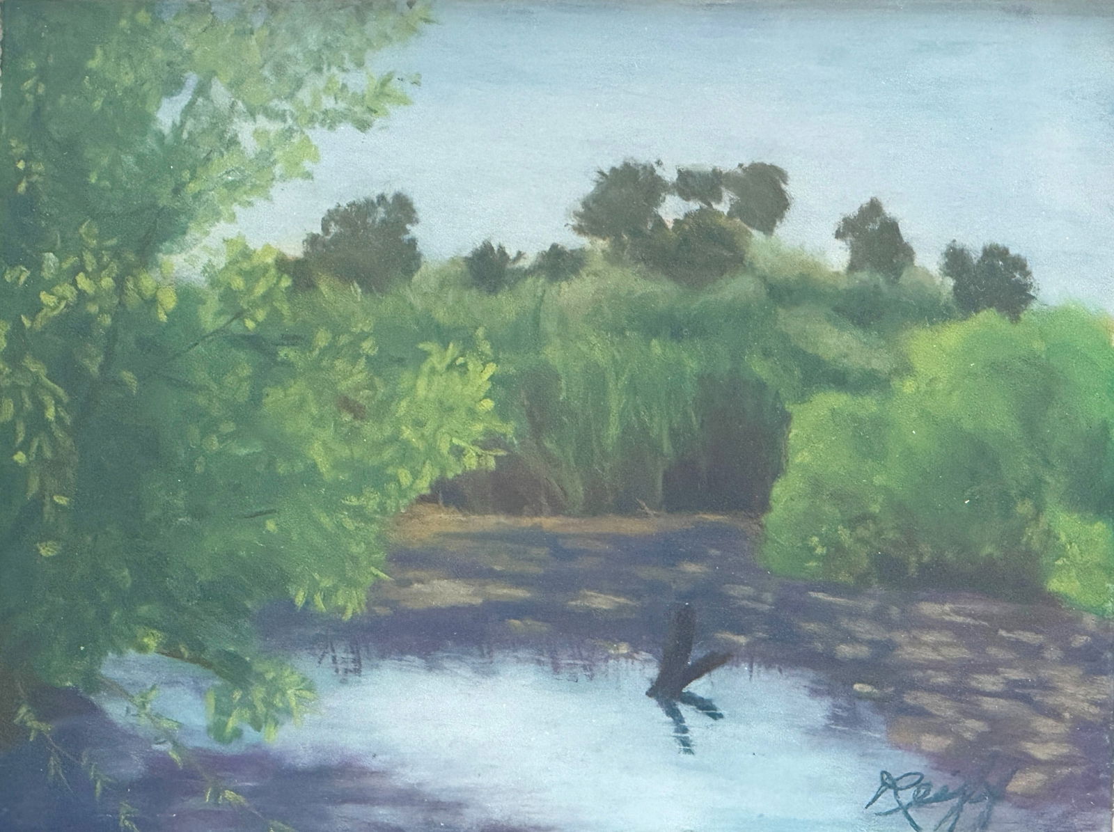 Original Oil Painting of Landscape Signed (1 of 3)