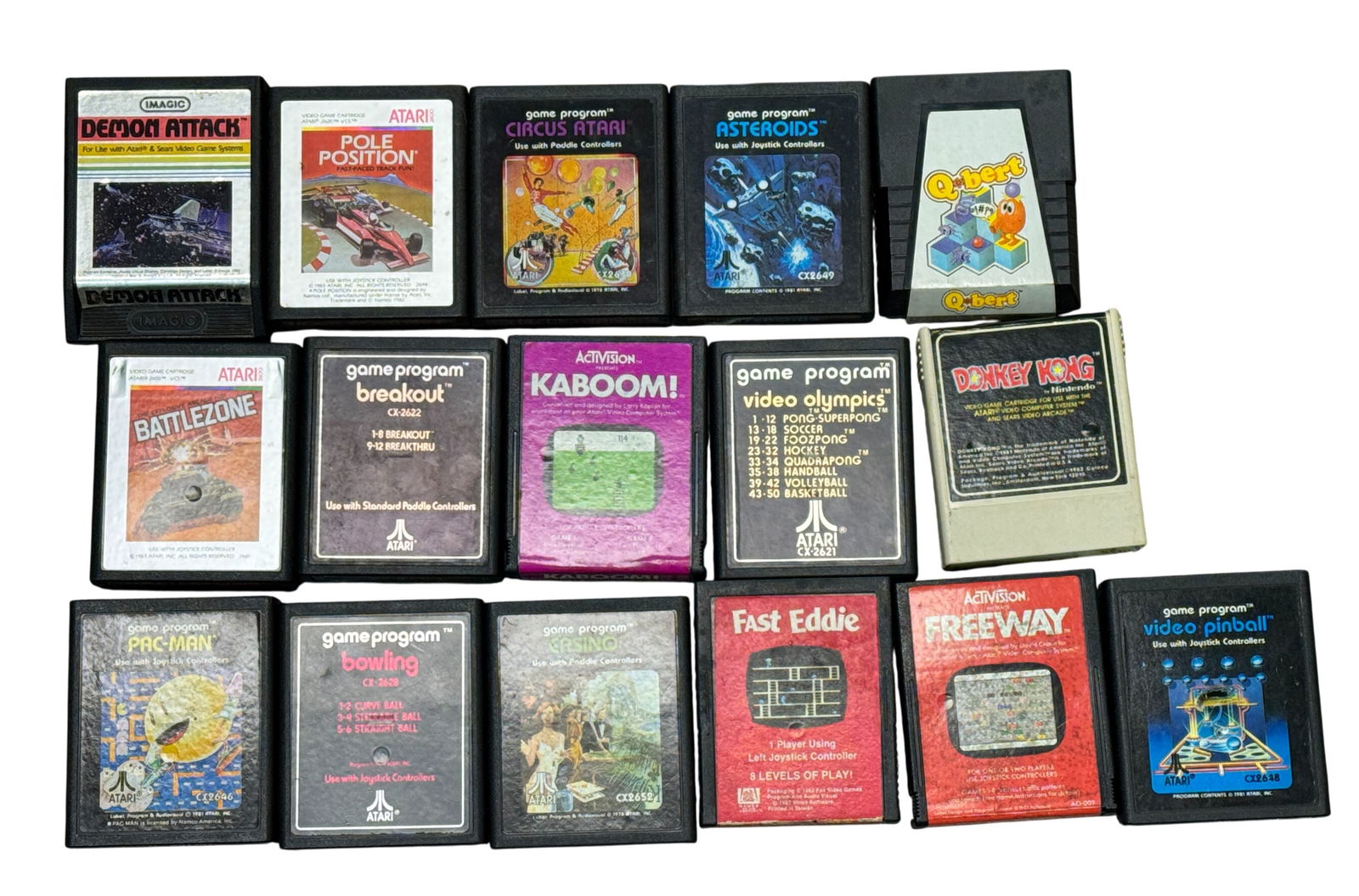 Vintage Atari 2600 Video Game Bundle - 2