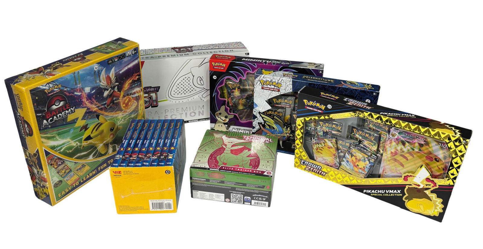 Collection of Pokemon Trading Card Boxes, DVDs and Card Game (1 of 4)