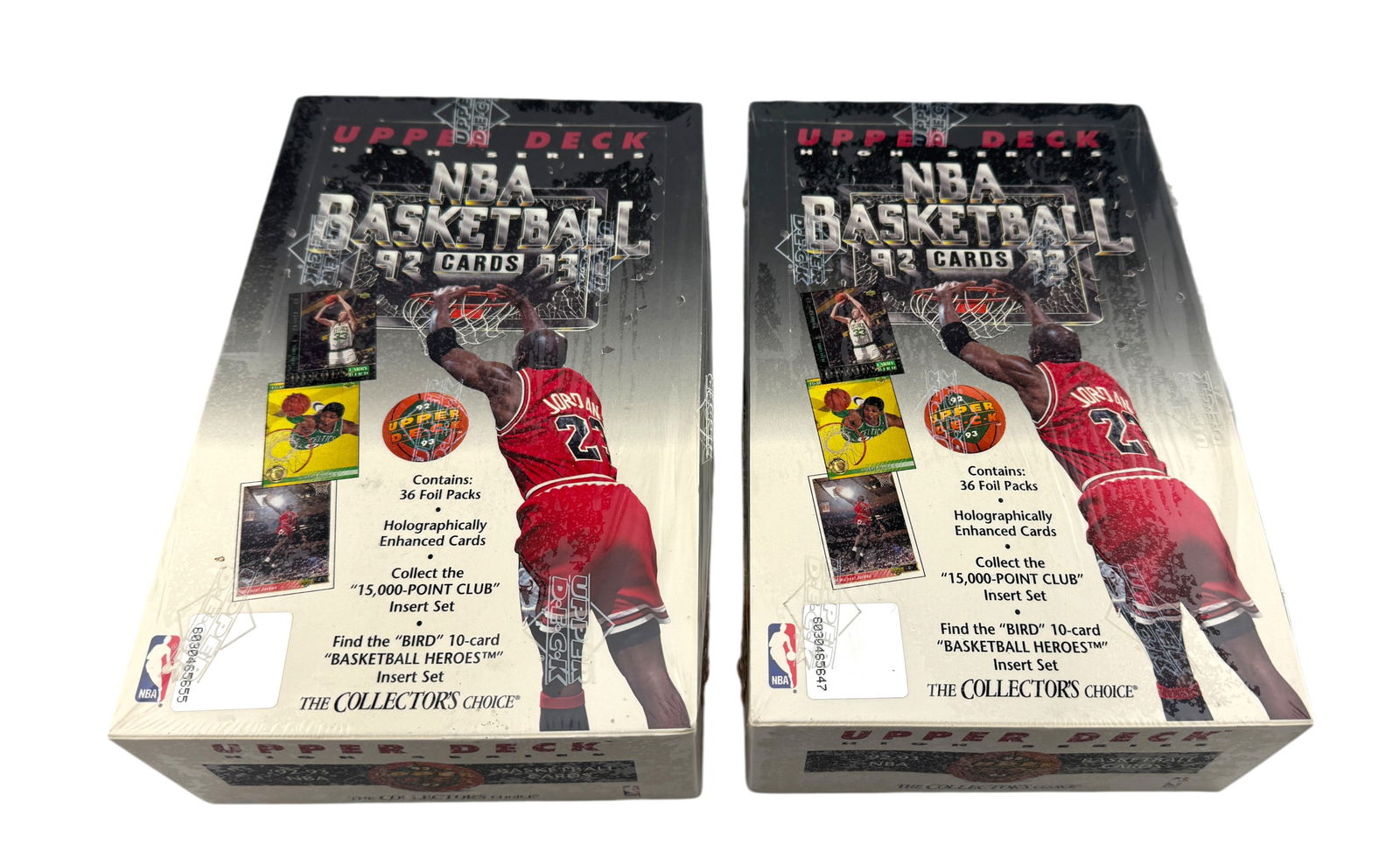 Two Factory Sealed Box of 1992-1993 Upper Deck High Series Basketball Hobby Box (1 of 3)