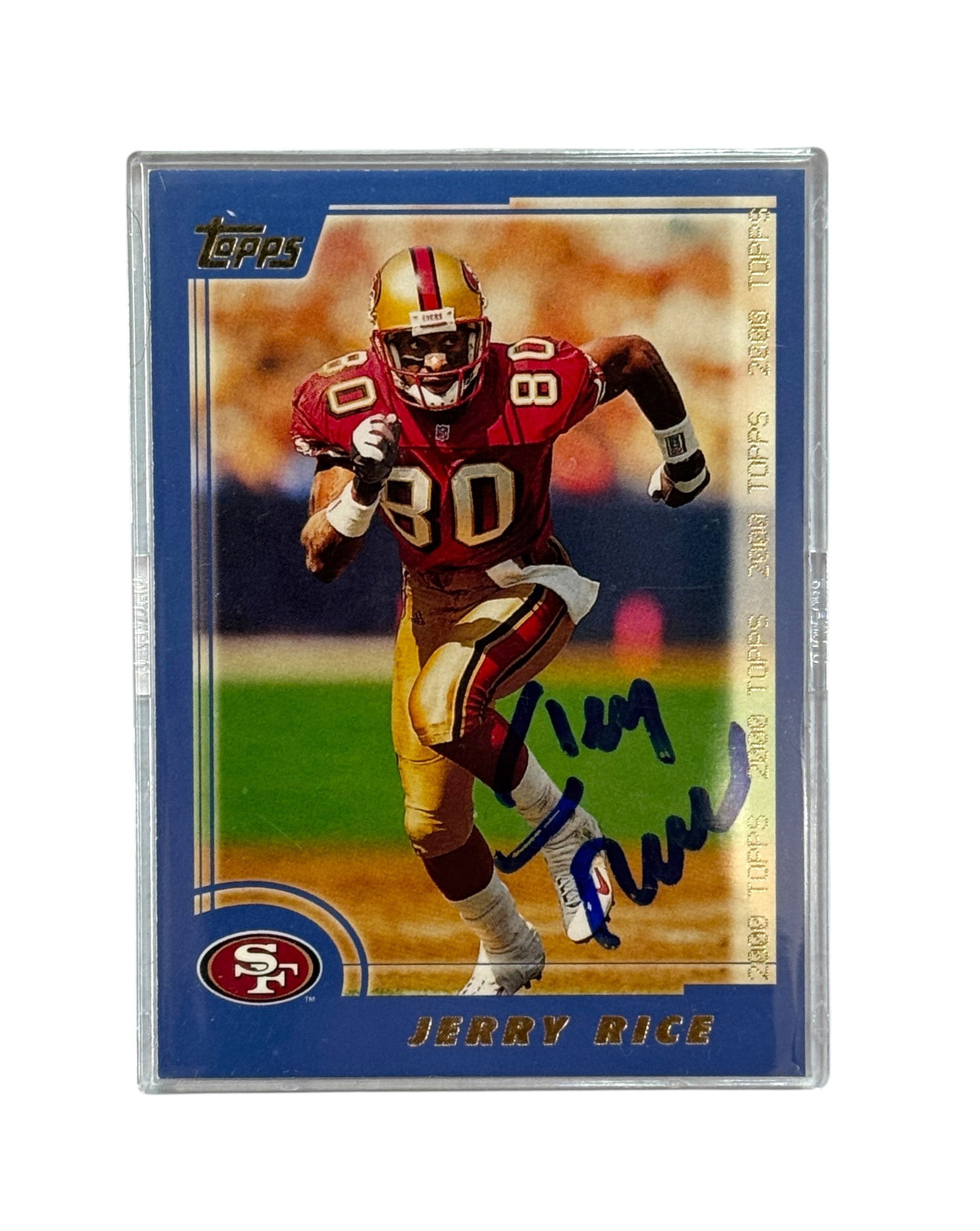 Jerry Rice Signed Football Card (1 of 2)