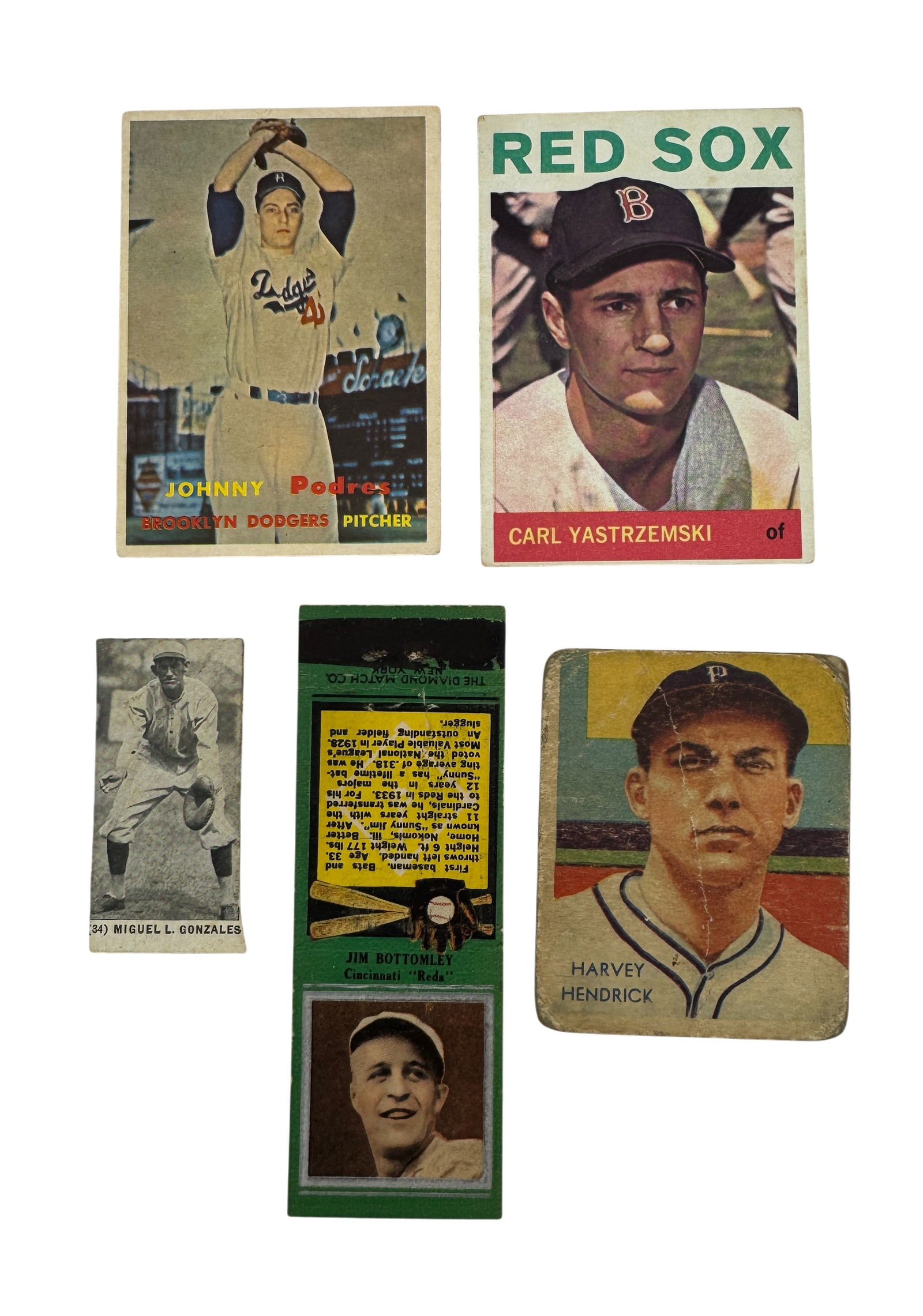 Collection of Vintage Baseball Cards C. 1920's-1960's (1 of 2)