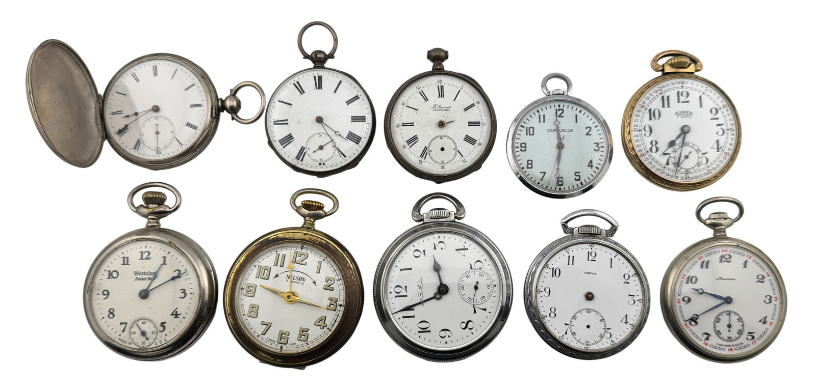 Collection of Mixed Vintage Pocket Watches (1 of 2)