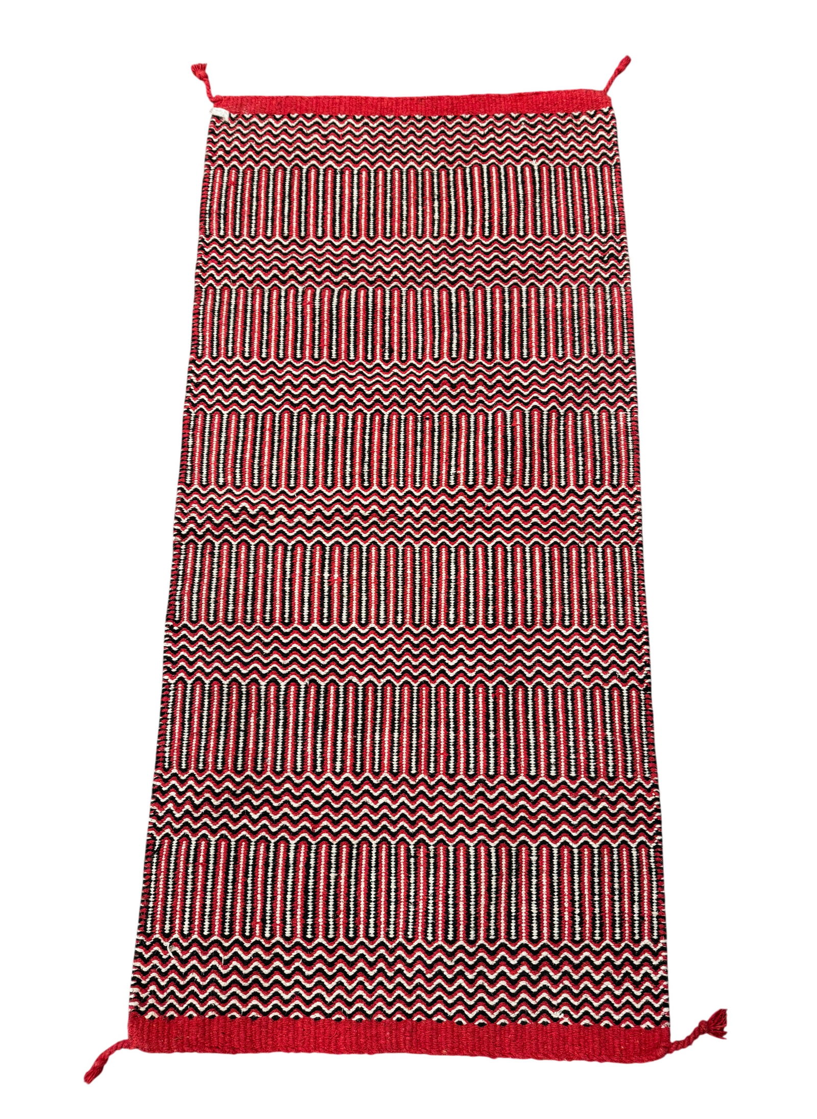 Native American Navajo 3 Color Rug Saddle Blanket (1 of 2)