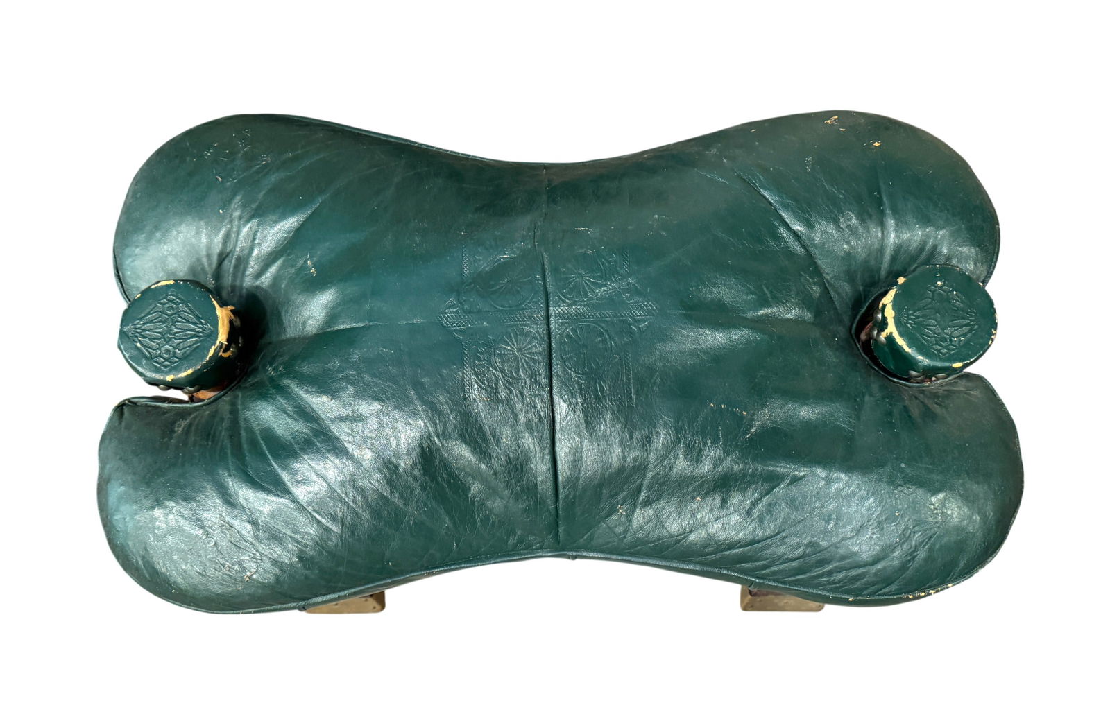 Moroccan Green Camel Saddle Stool - 3
