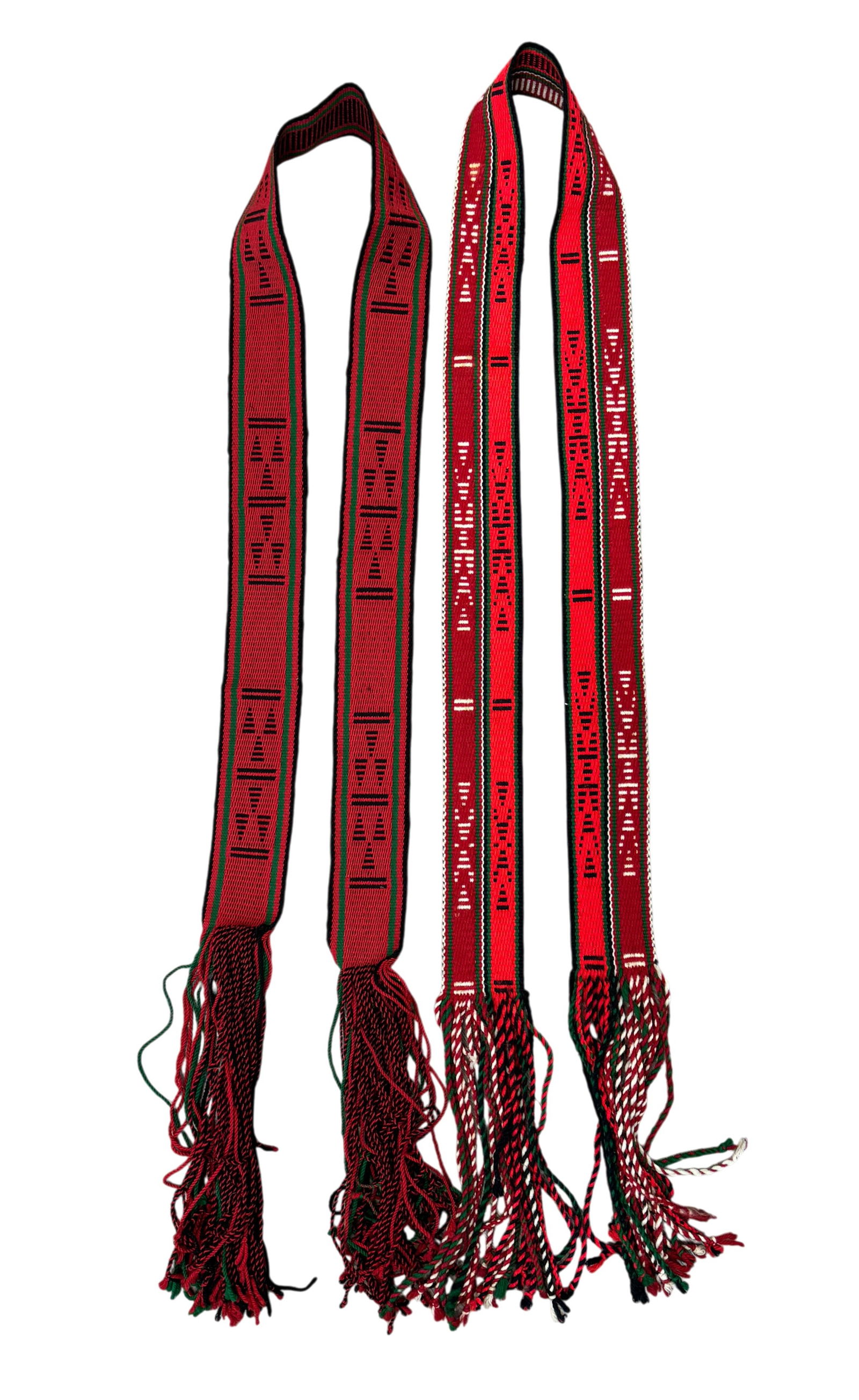 Lot of 2 Native American Hopi Kachina Dance Sashes: Lot of 2 Native American Hopi Kachina Dance Sashes. Length 88"