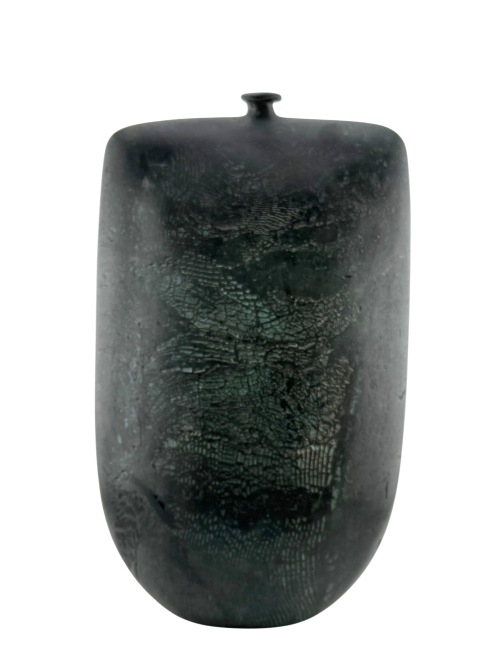 Peter Hayes Studio Pottery Flatten Vassel (1 of 6)