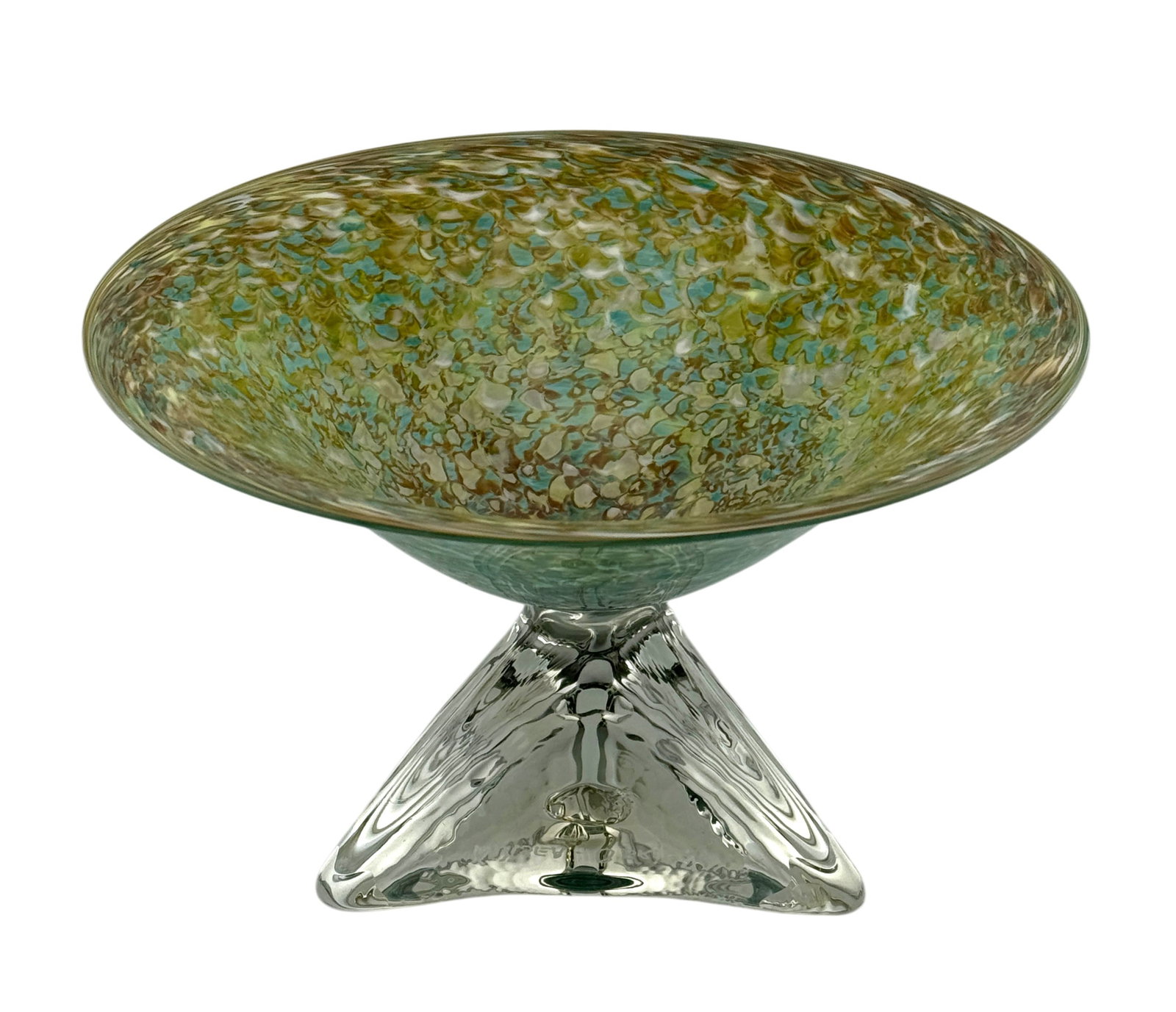 Willsea & O'Brien Art Glass Compote Bowl (1 of 5)