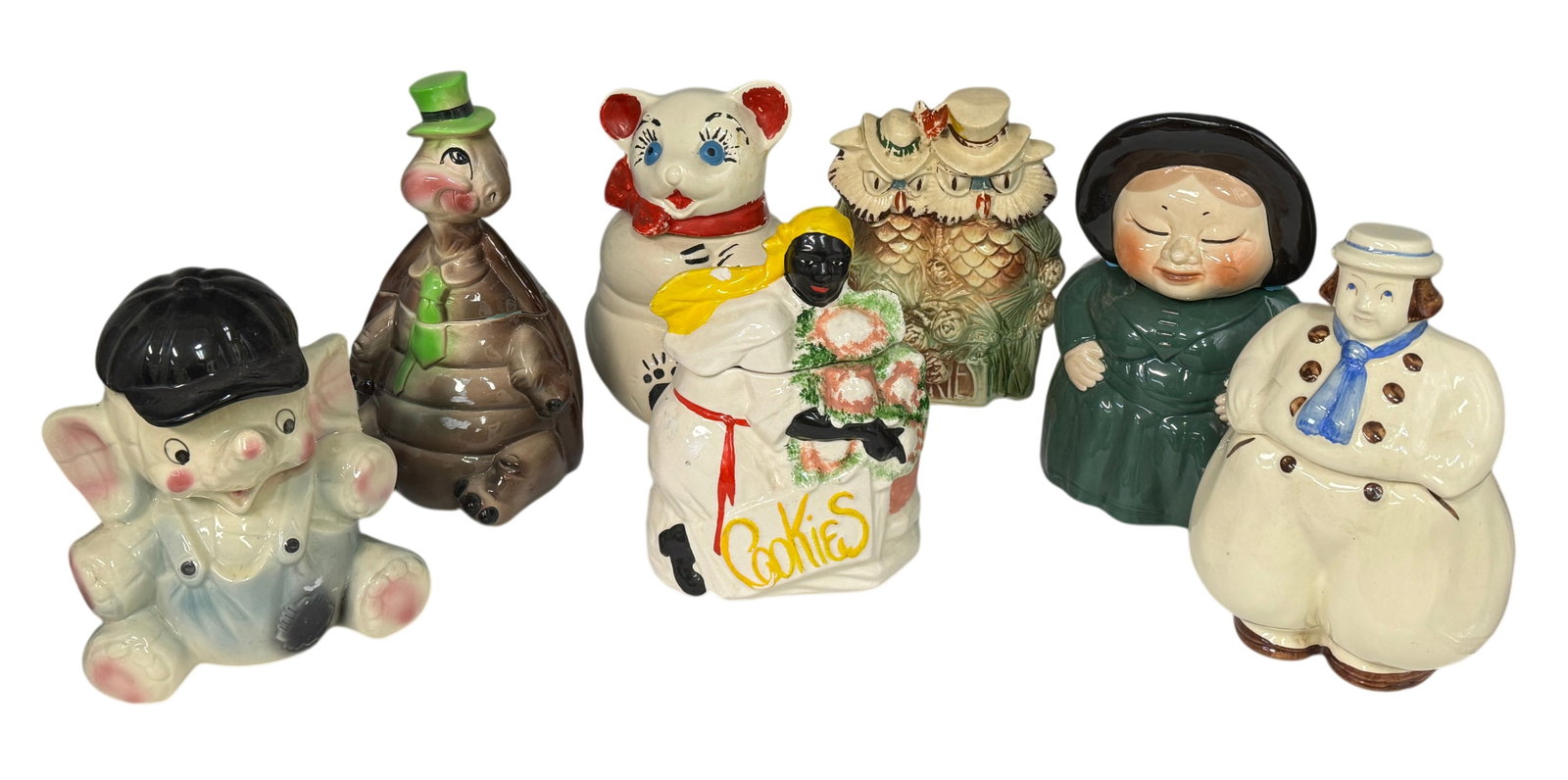 (Lot of 7) 1940s-1950s Porcelain Cookie Jars (1 of 6)