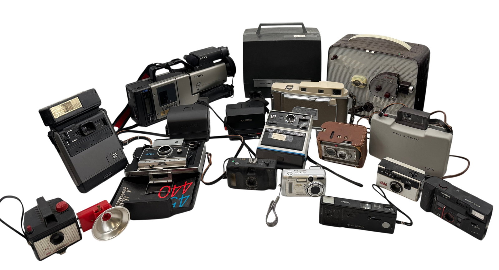 Collection of Vintage Cameras and Video Recorders (1 of 4)