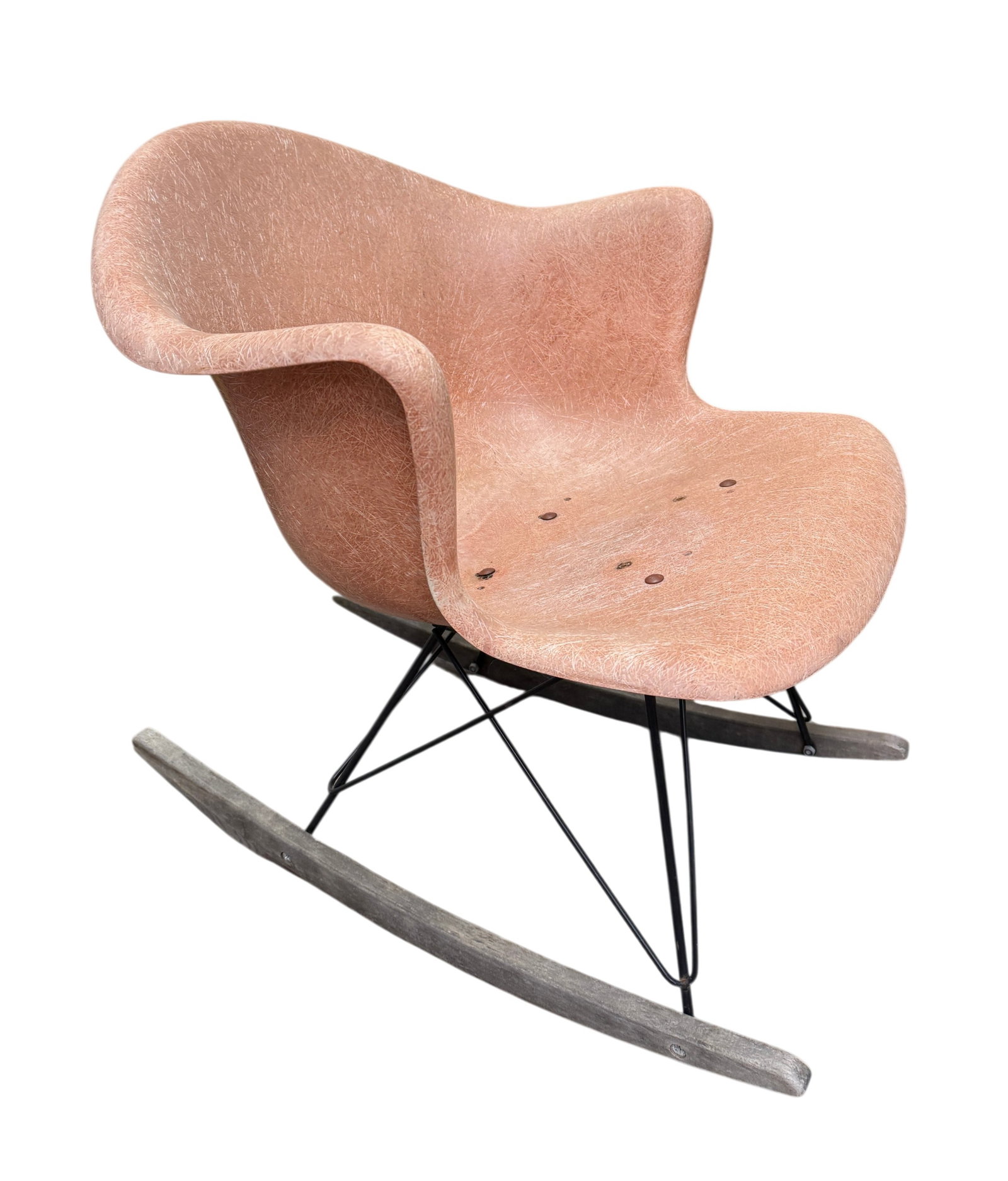 Rope Edge Charles Eames Zenith Fiberglass Style Rocker Reproduction (1 of 7)