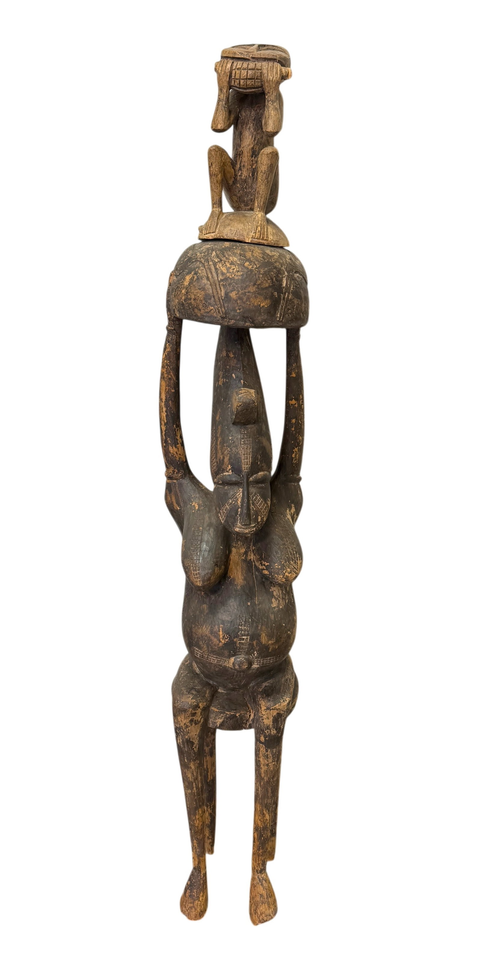 Senufo Divintation Ivory Coast Hand Carved Wooden Statue (1 of 6)