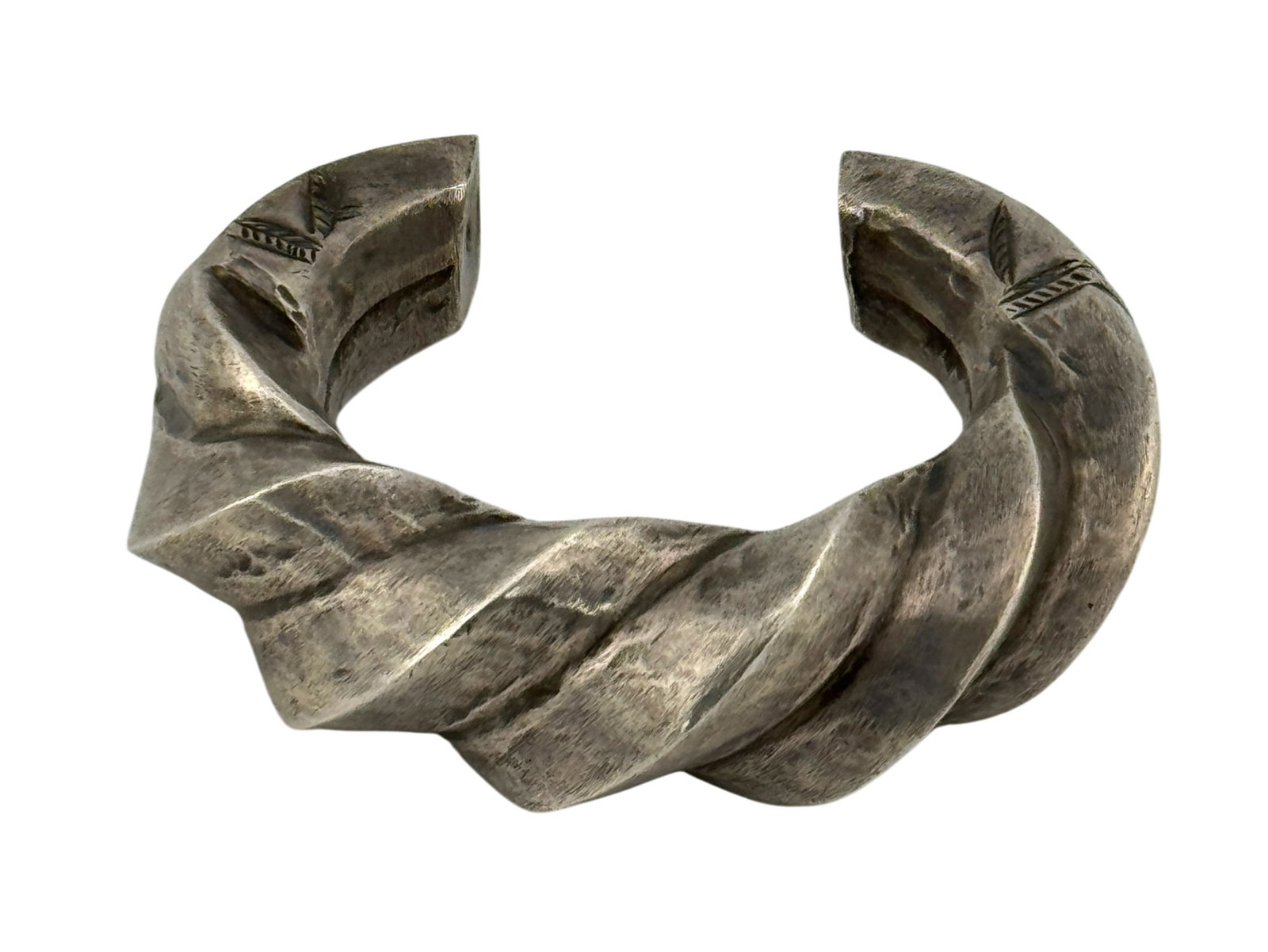 Antique Rajasthan Ethnic Tribal Sterling Silver Cuff (1 of 4)