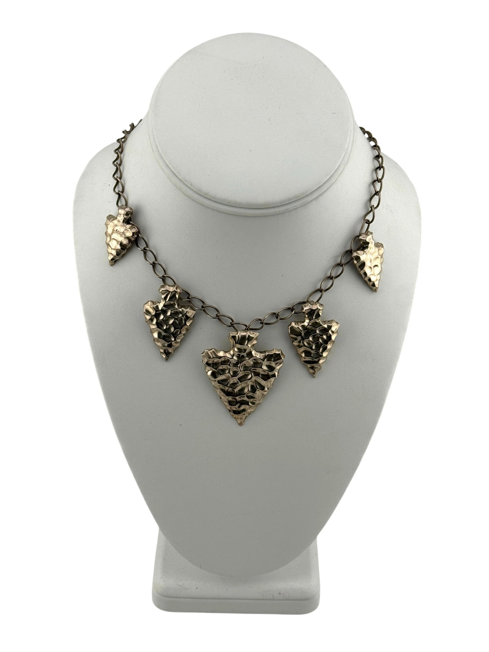 Arrowhead Sterling Silver Necklace: Arrowhead Sterling Silver Necklace. Length 18" and weights 37.3 grams