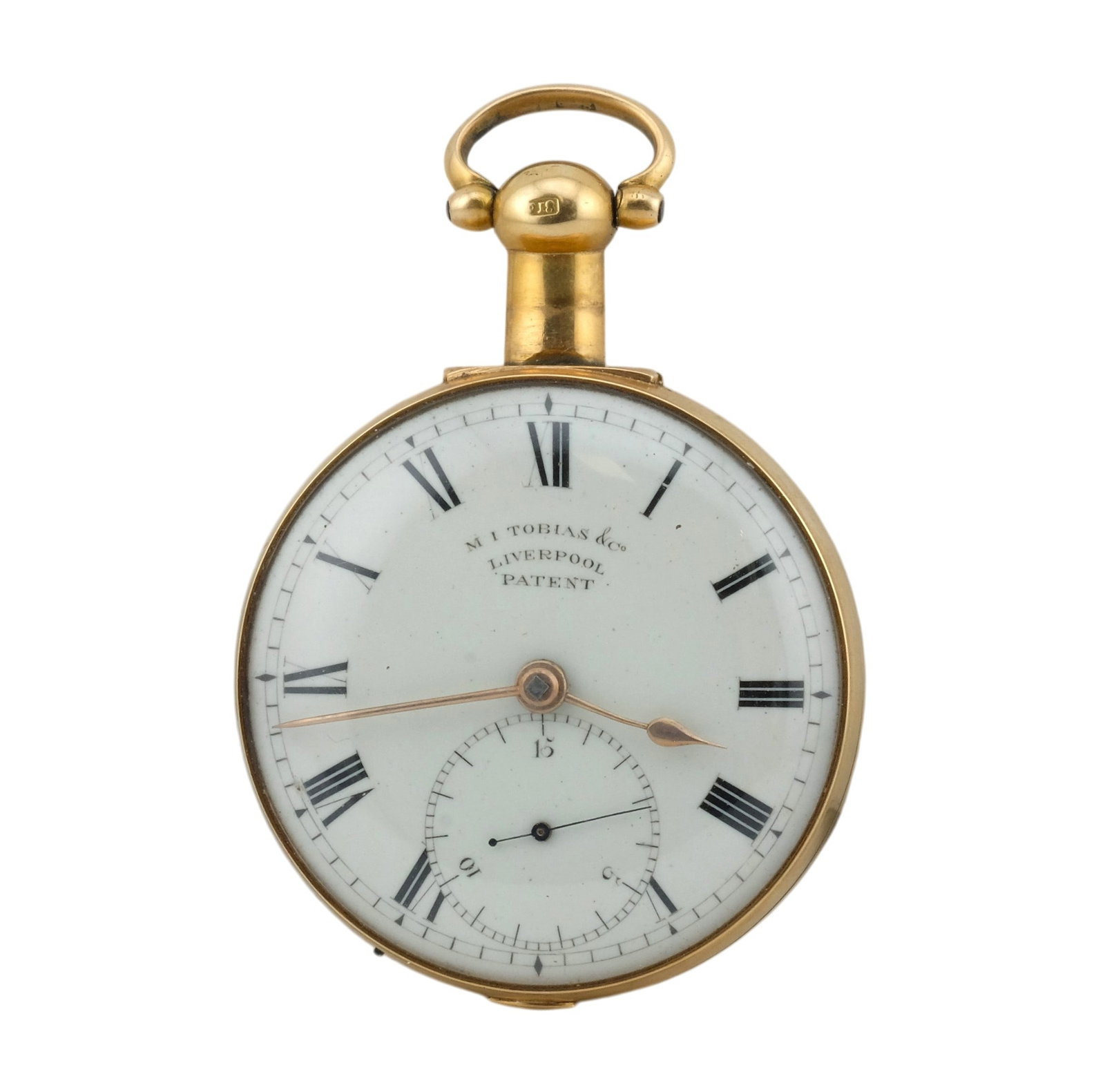 Rare 1800s Morris Tobias 18 Kt Rack Lever Key Wind Pocket Watch (1 of 6)