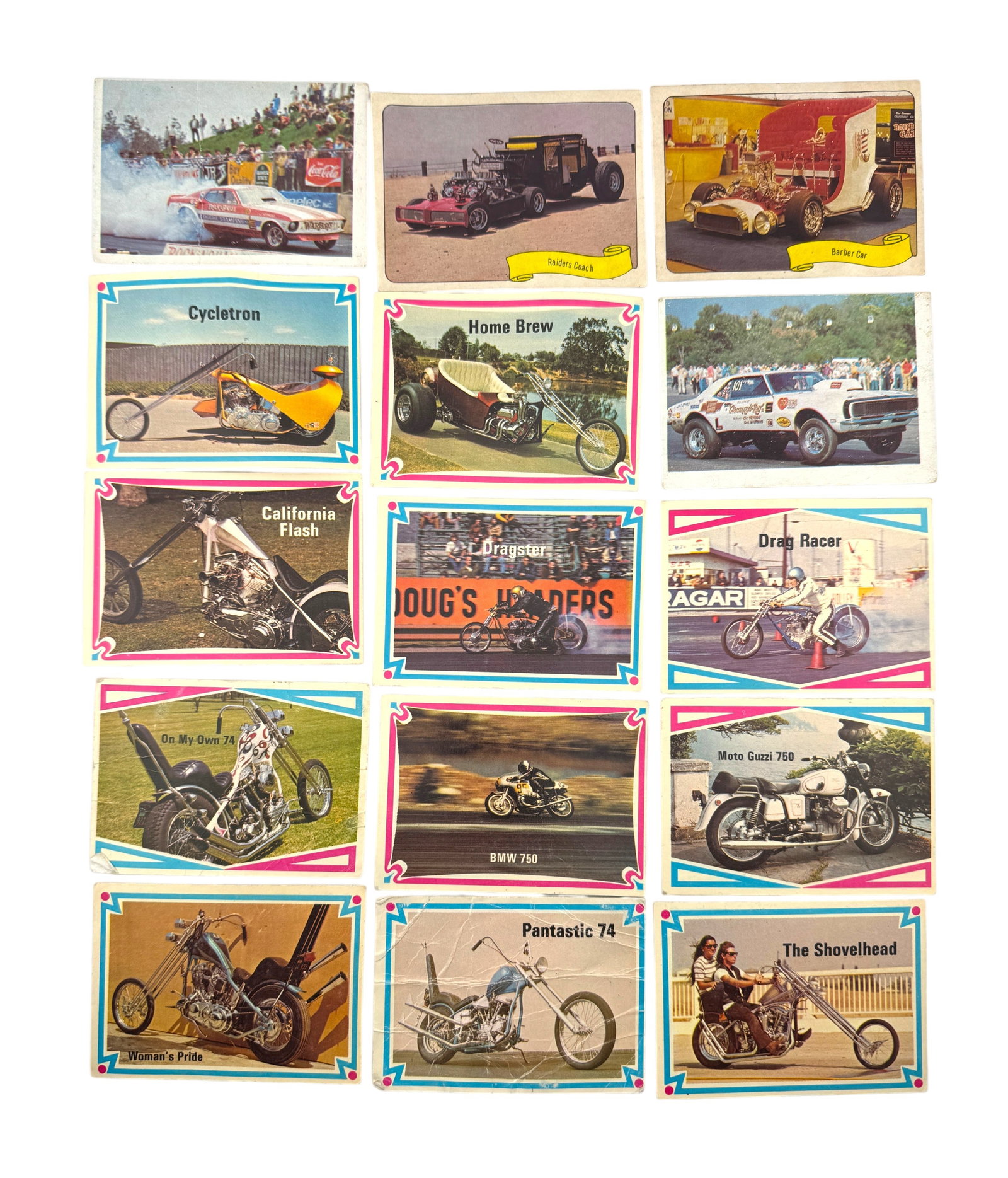 Collection of 1970s Choppers and Hot Bikes Trading Cards (1 of 2)