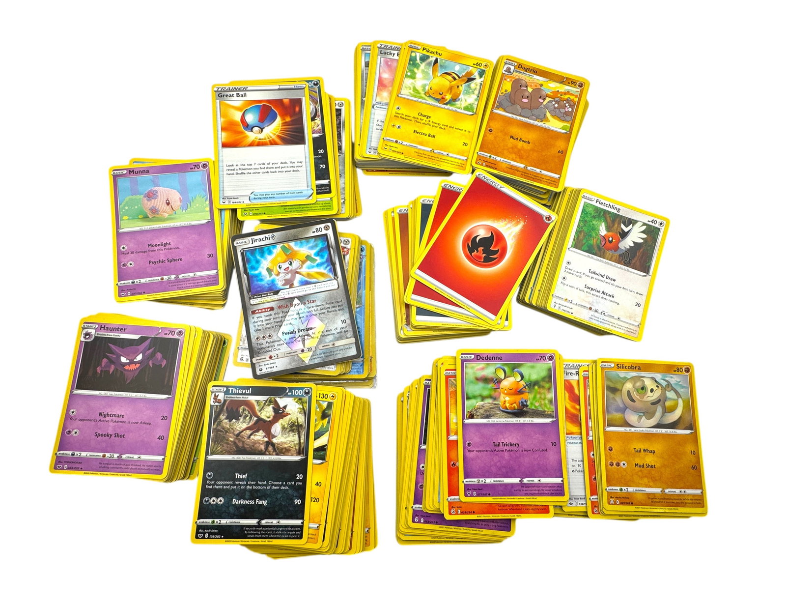 Collection of 2018-2021 Common Pokemon Cards (1 of 1)