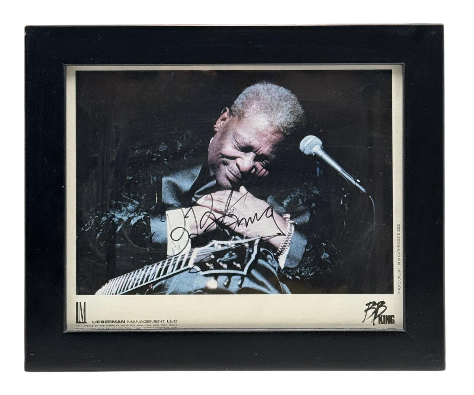 Signed BB King Photo by Bob Guthridge (1 of 3)