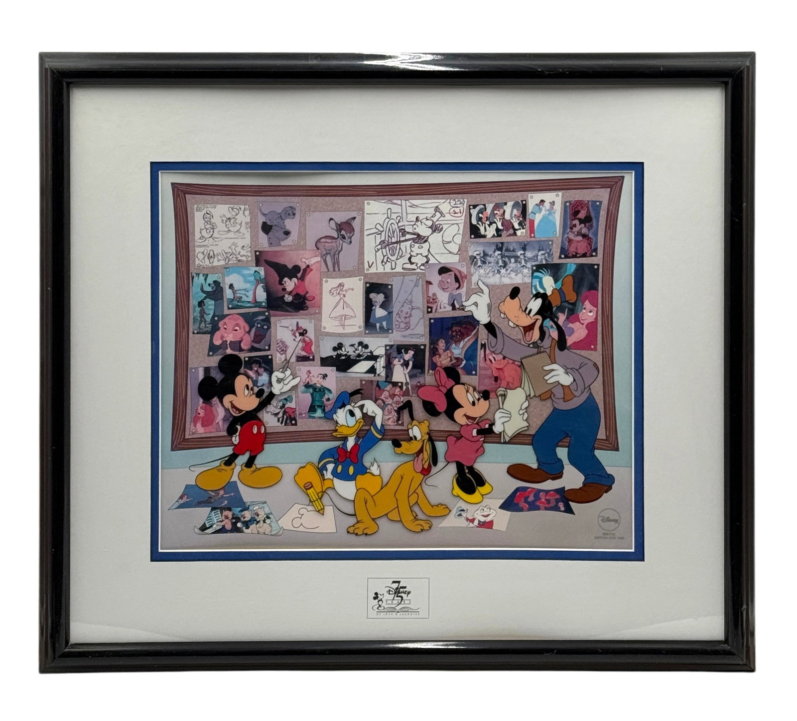 Walt Disney "Fab Five Story Session" Limited Edition Sericel 75 Years with COA (1 of 3)
