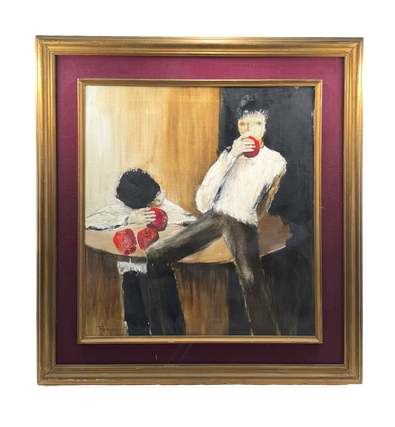 Ruth Amelia Romoser (American, b.1916) Untitled Oil on Canvas (1 of 2)