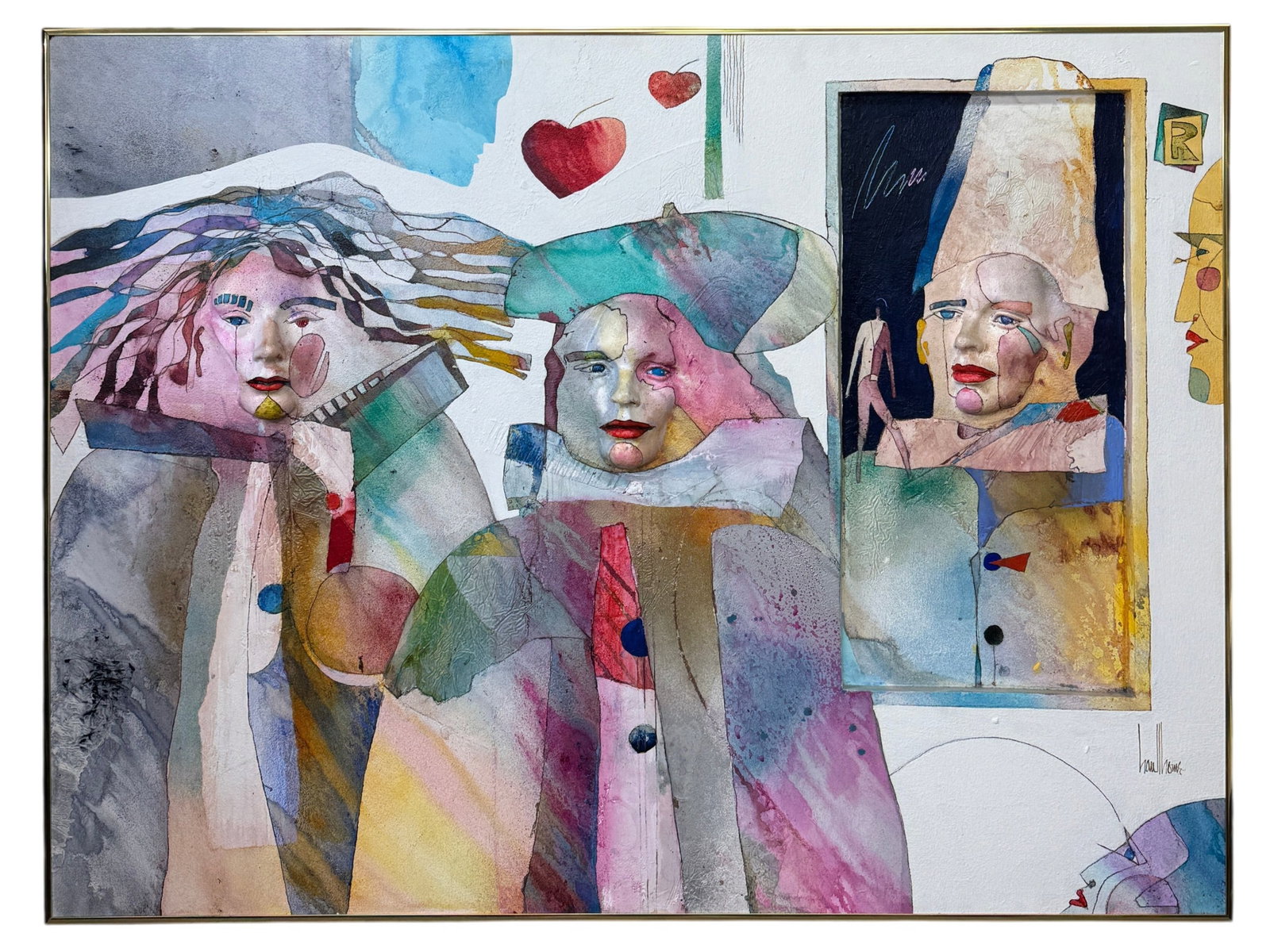 Gregory Hawthorne (American, b. 1951) "The April Festival" Mixed Media on Board (1 of 4)