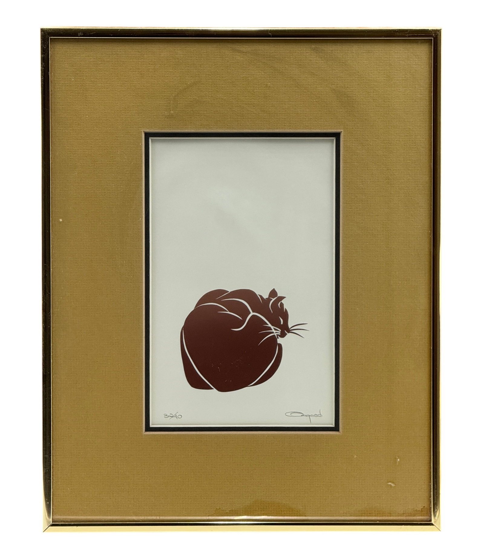 Signed Serigraph "Le Chat" limited 32/40 Print (1 of 3)