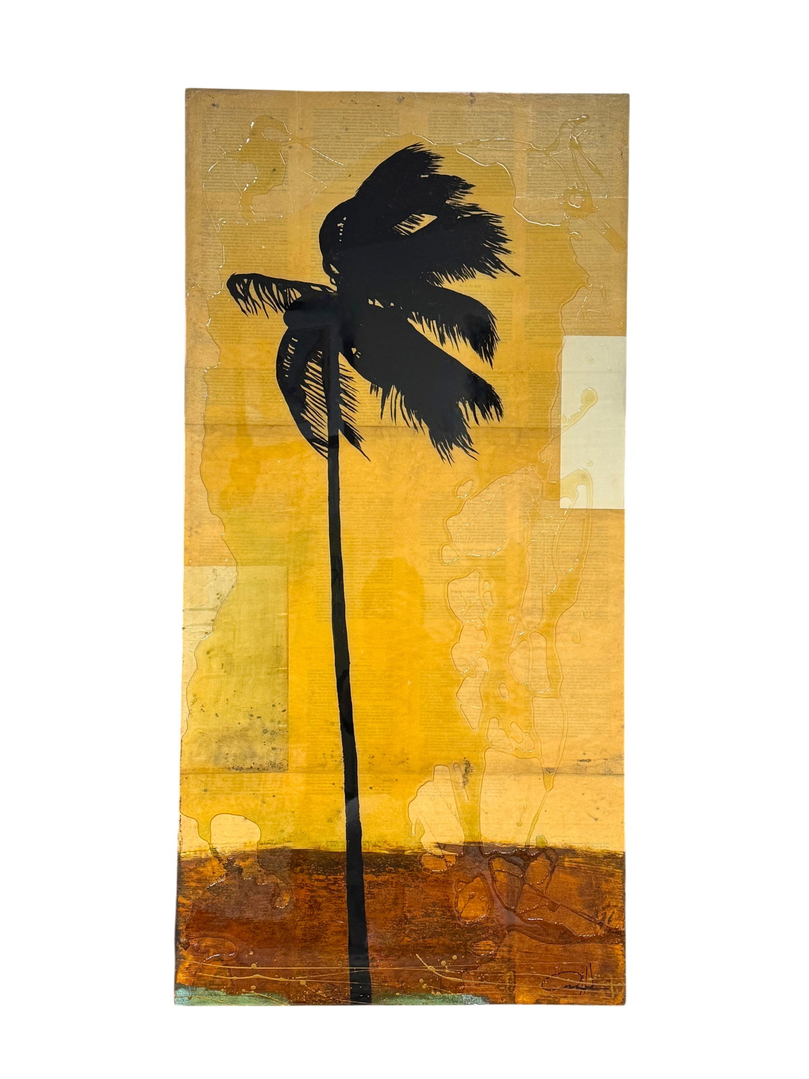 Danny Hughes "Stand" Acryllic on Wooden C. 2011 (1 of 3)