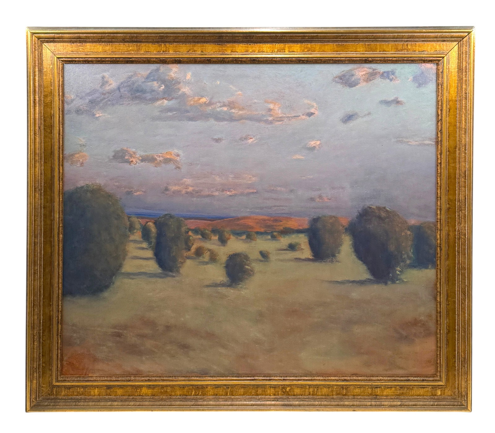 Impressionist oil Painting on Canvas of Landscape Signed (1 of 2)