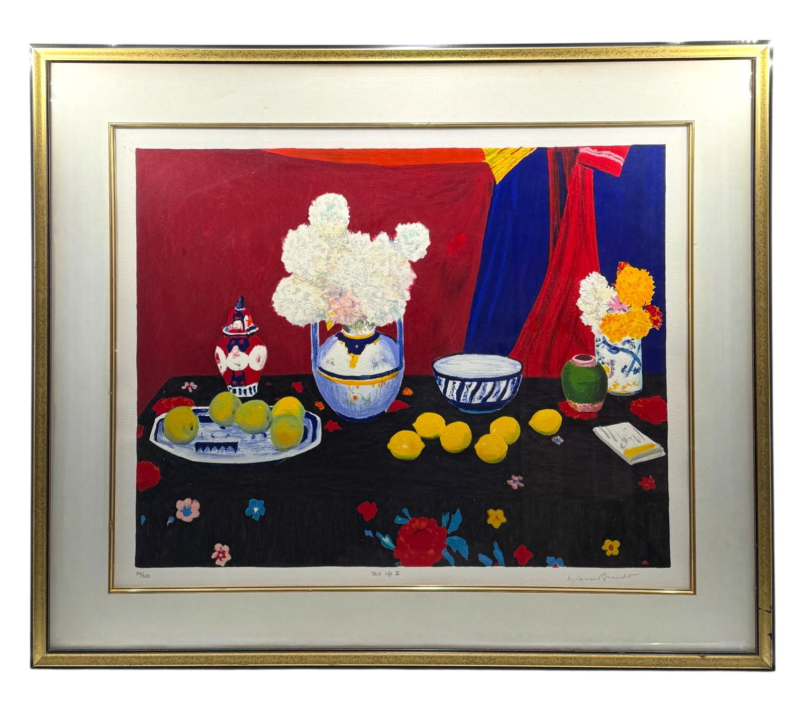 Warren Brandt (American, 1918-2002) " Still Life II" Serigraph Limited Edition (1 of 4)