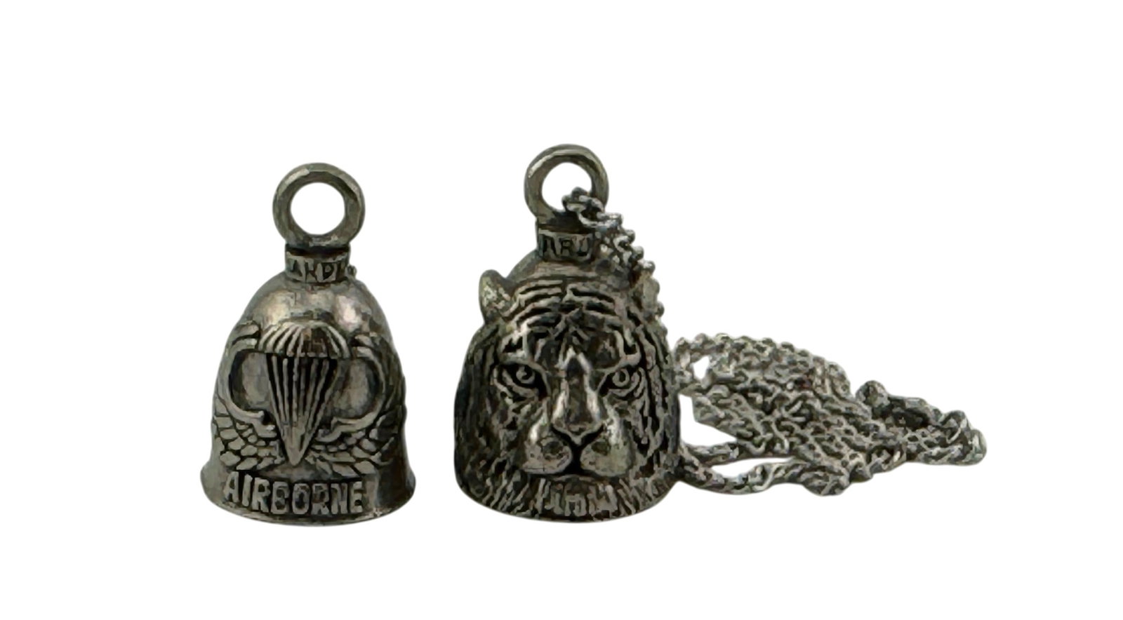 (Lot of 2) Airborne and Tiger Head Gardien Bell Motocycle Lucky Charms (1 of 2)